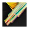 12x53 Inch Iridescent Blue PVC Vinyl Holographic Clear_2
