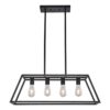 Xilicon Mesa de isla para cocina candelabros negros de 4_1