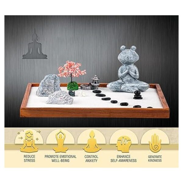 Zen Garden Kit de jardín Zen para escritorio accesorios_2