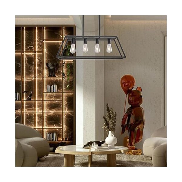 Xilicon Mesa de isla para cocina candelabros negros de 4_3