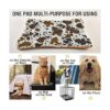 xigua Cama para perros con estampado de vaca suave y_5