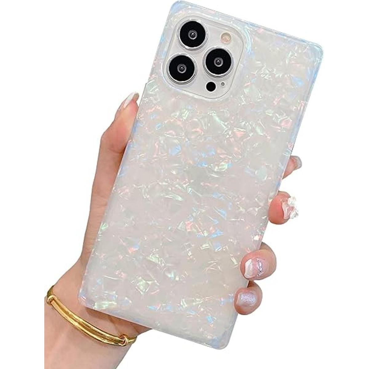 BANAILOA Funda cuadrada compatible con Sparkle iPhone 13