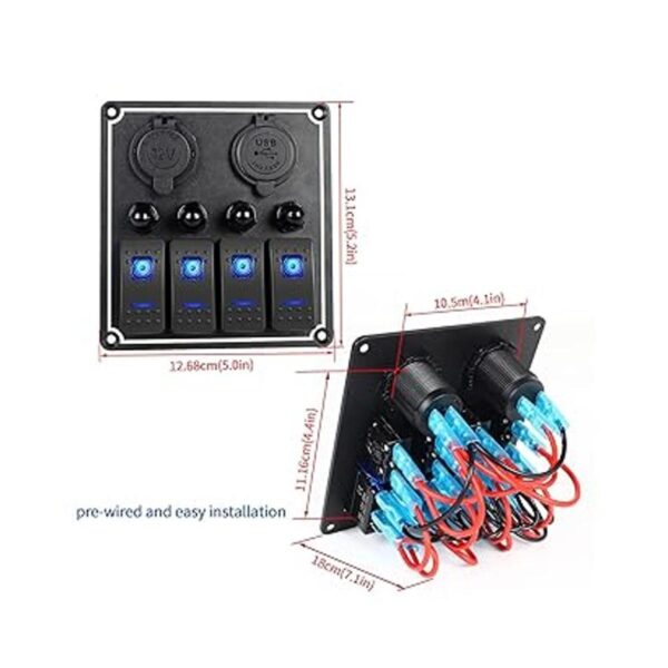 Panel de interruptor basculante de 12 V24 V panel de_2