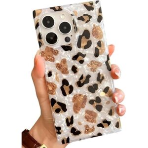 BANAILOA Funda cuadrada de leopardo para iPhone 14 Pro_1