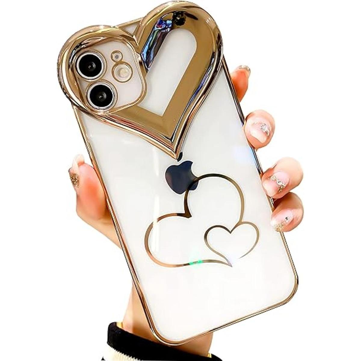 BANAILOA Funda de lujo para iPhone 12 bonita y chapada en