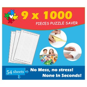 Preserve Juego de 9 hojas de pegamento para rompecabezas