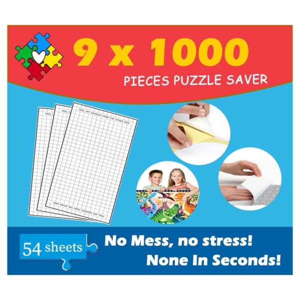 Preserve Juego de 9 hojas de pegamento para rompecabezas