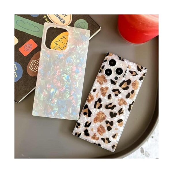 BANAILOA Funda cuadrada de leopardo para iPhone 14 Pro_3