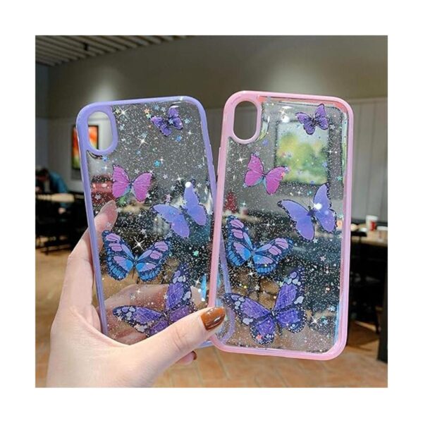 wzjgzdly Funda transparente con diseño de mariposa_2