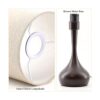 Lámpara de mesa moderna base marrón luz de escritorio_3