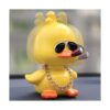 wonuu Decoración de auto de pato sacudido lindo juguete_4