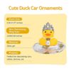 wonuu Adornos de goma de pato para automóvil decoración_3
