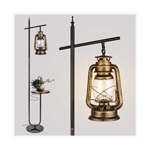 Vintage Floor Lamp with TableClassical Lantern Standing_1