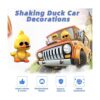 wonuu Decoración de auto de pato sacudido lindo juguete_2