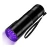 Luz negra linterna UV 12 LED 395nm para luz azul_1
