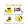 wonuu Pato de goma para automóvil lindo pato amarillo que_4