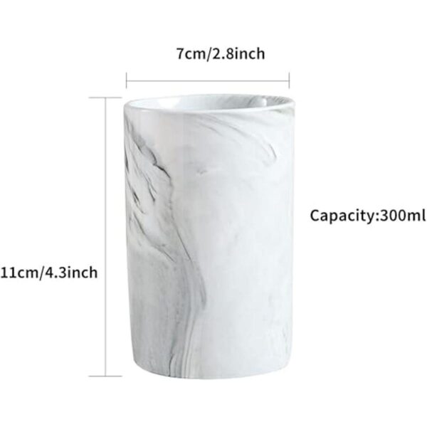 wongwongcat Ceramic Toothbrush Holder 300 ml Marble