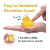 wonuu Adornos de goma de pato para automóvil decoración_6
