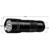 Luz negra linterna UV 12 LED 395nm para luz azul_2
