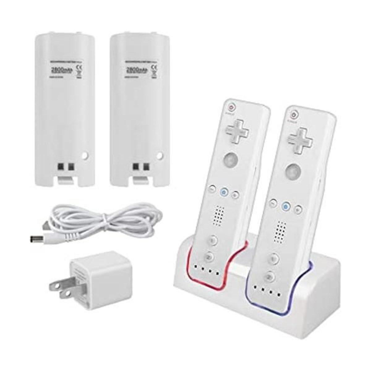 Kulannder Cargador De Batería Remoto para Wii Cargador De
