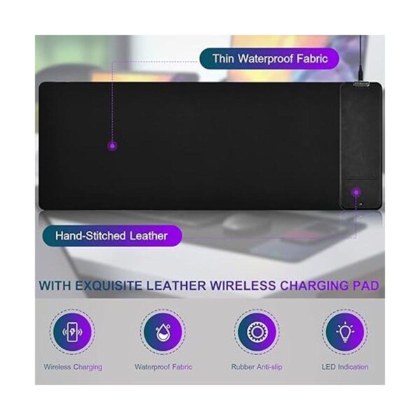 Alfombrilla de mouse con cargador inalámbrico de 10 W_2