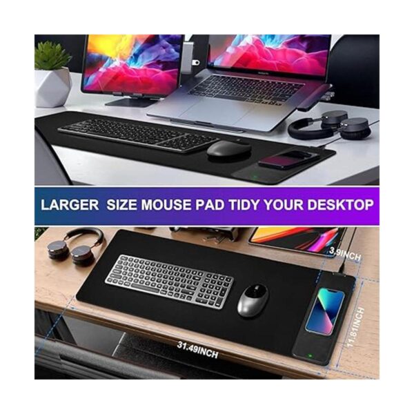 Alfombrilla de mouse con cargador inalámbrico de 10 W_3