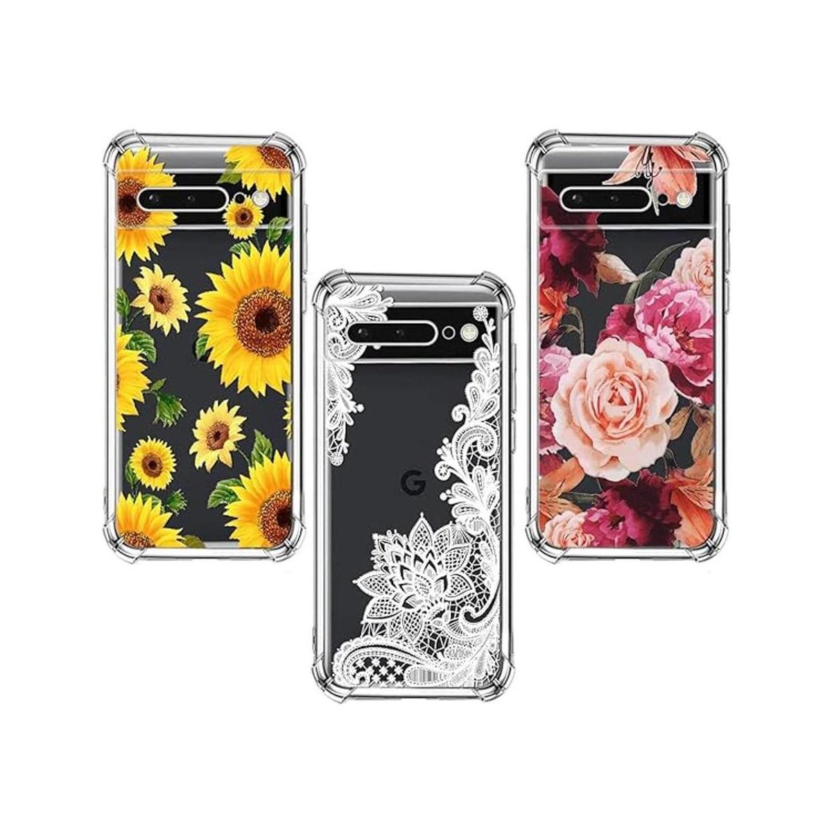 Paquete de 3 para Google Pixel 7 TPU suave y
