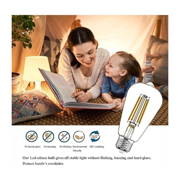 Paquete de 12 bombillas LED Edison equivalentes a 40 W_2