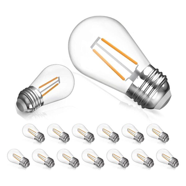 Paquete de 15 bombillas LED S14 para cadena de luces al_1