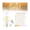 10 Pack Dimmable E12 Led Bulb 2700K Warm White 4W_3