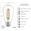 Paquete de 12 bombillas LED Edison equivalente a 40 W_4