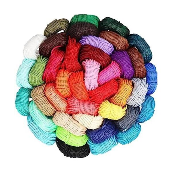 WillingTee 40 colores de cuerda de poliéster encerado de