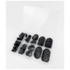 Wennuo 100 botones de costura negros botones de