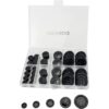 Wennuo 100 botones de costura negros botones de