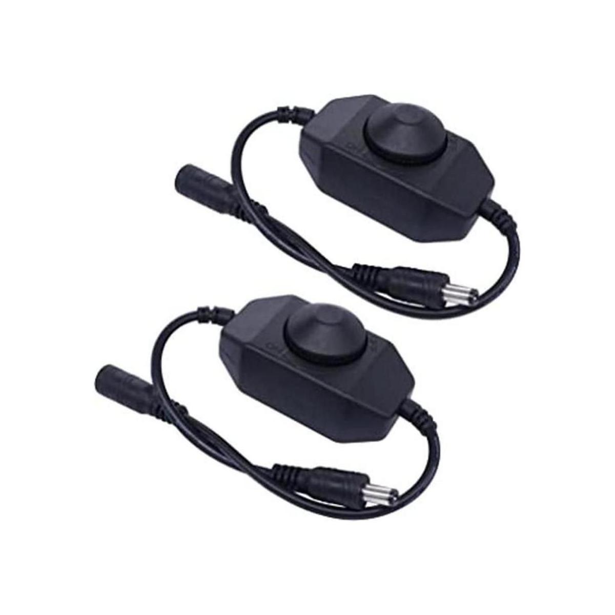 weideer 2 tiras de luces LED DC12V24V interruptor de