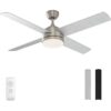 warmiplanet Ventilador de techo con luces mando a