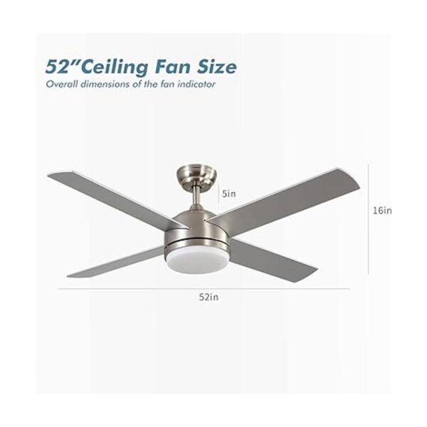 warmiplanet Ventilador de techo con luces mando a