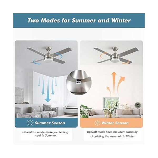 warmiplanet Ventilador de techo con luces mando a