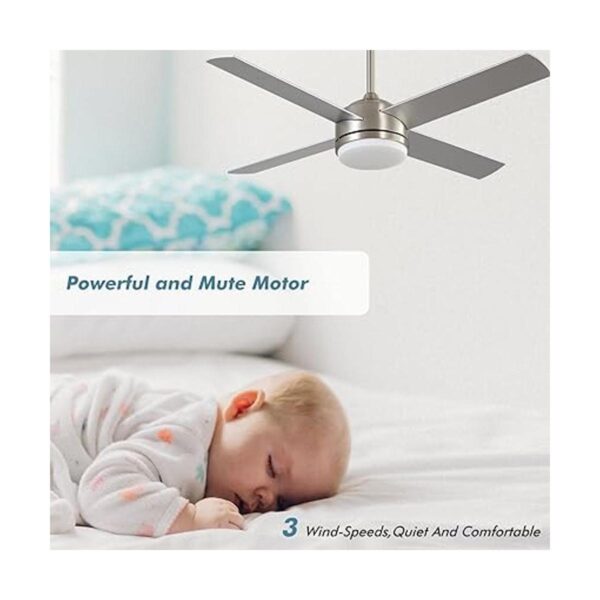warmiplanet Ventilador de techo con luces mando a