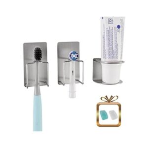 Soporte de pared para baño para pasta de dientes cepillo