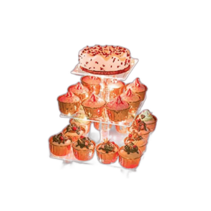 Weddingwish Soporte para pastelería de acrílico de 3_1