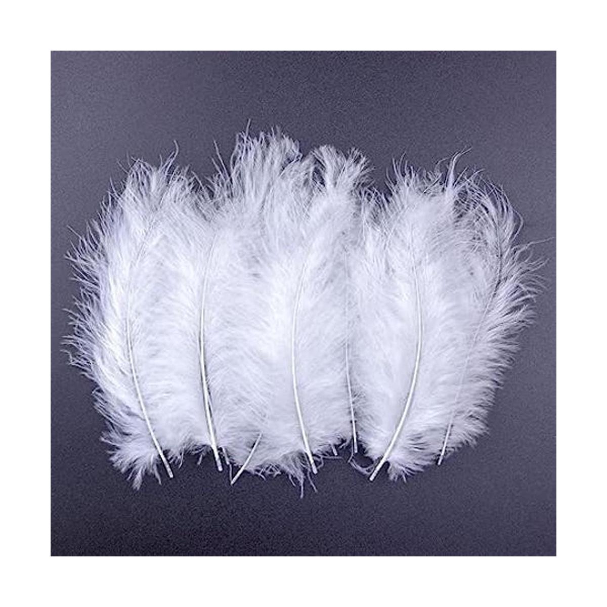 Paquete de 200 piezas de plumas blancas de pavo esponjoso