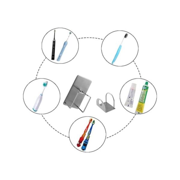 Soporte de pared para baño para pasta de dientes cepillo