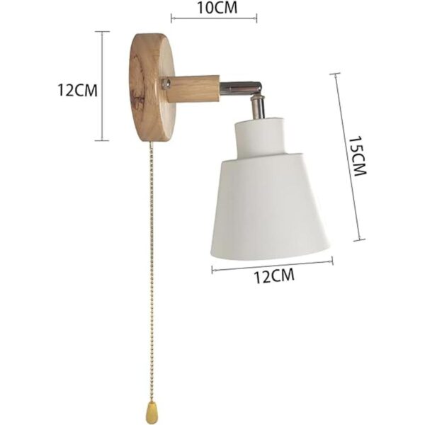 Lámpara de pared moderna con interruptor de cable de_4