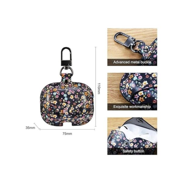 Funda de cuero genuino compatible con AirPods Pro funda