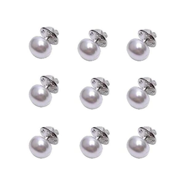 10 broches de perlas artificiales para mujer para_1