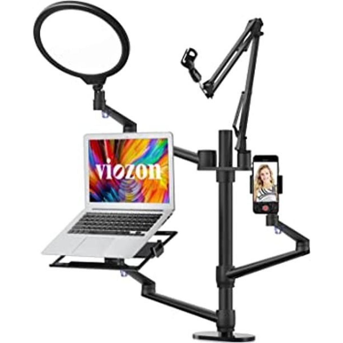 Viozon Juego de soportes y anillo de luz LED de 10