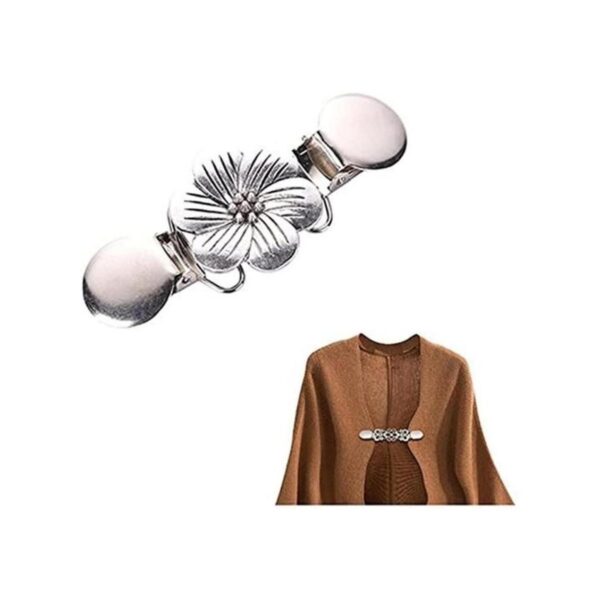 1 PC Vintage Metal Patrón Ropa Clip Apriete Seda Bufanda_1