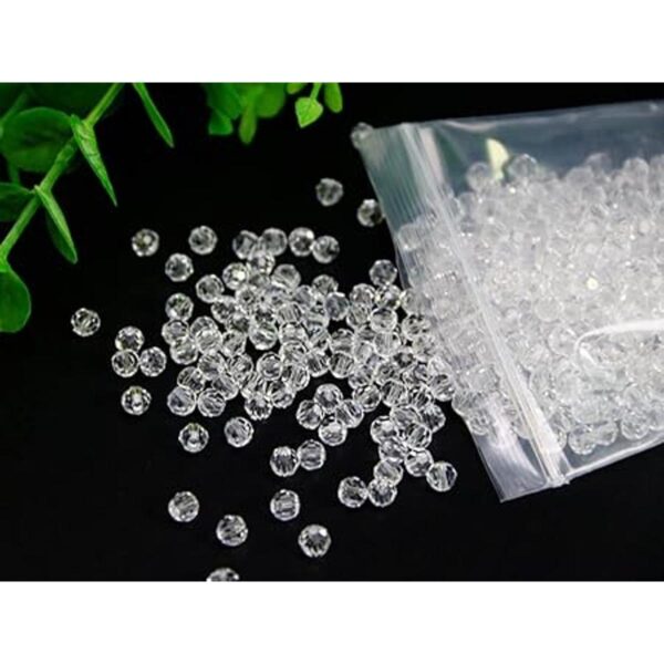 ZHFMLY Espaciador de cristal facetado con cuentas sueltas