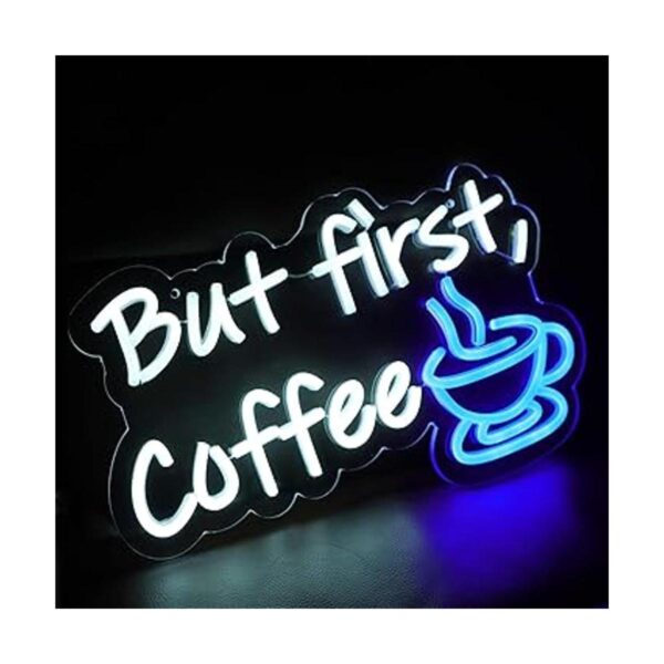 Vinray But First Coffee Neon Letrero para decoración de_2